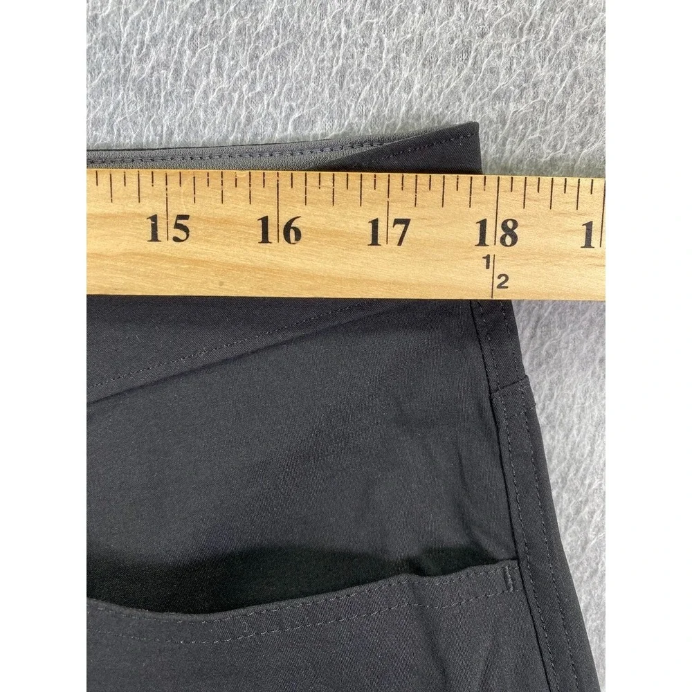 Eddie Bauer Convertible Tech Pant Mens 36x30 Black Hiking Outdoor Stretch Nylon